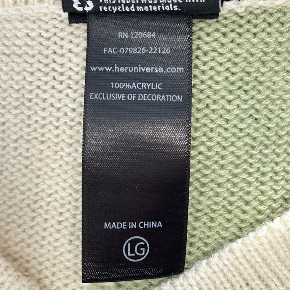 Her Universe My Neighbor Totoro Cardigan Green Cream Large Studio Ghibli - Picture 9 of 9